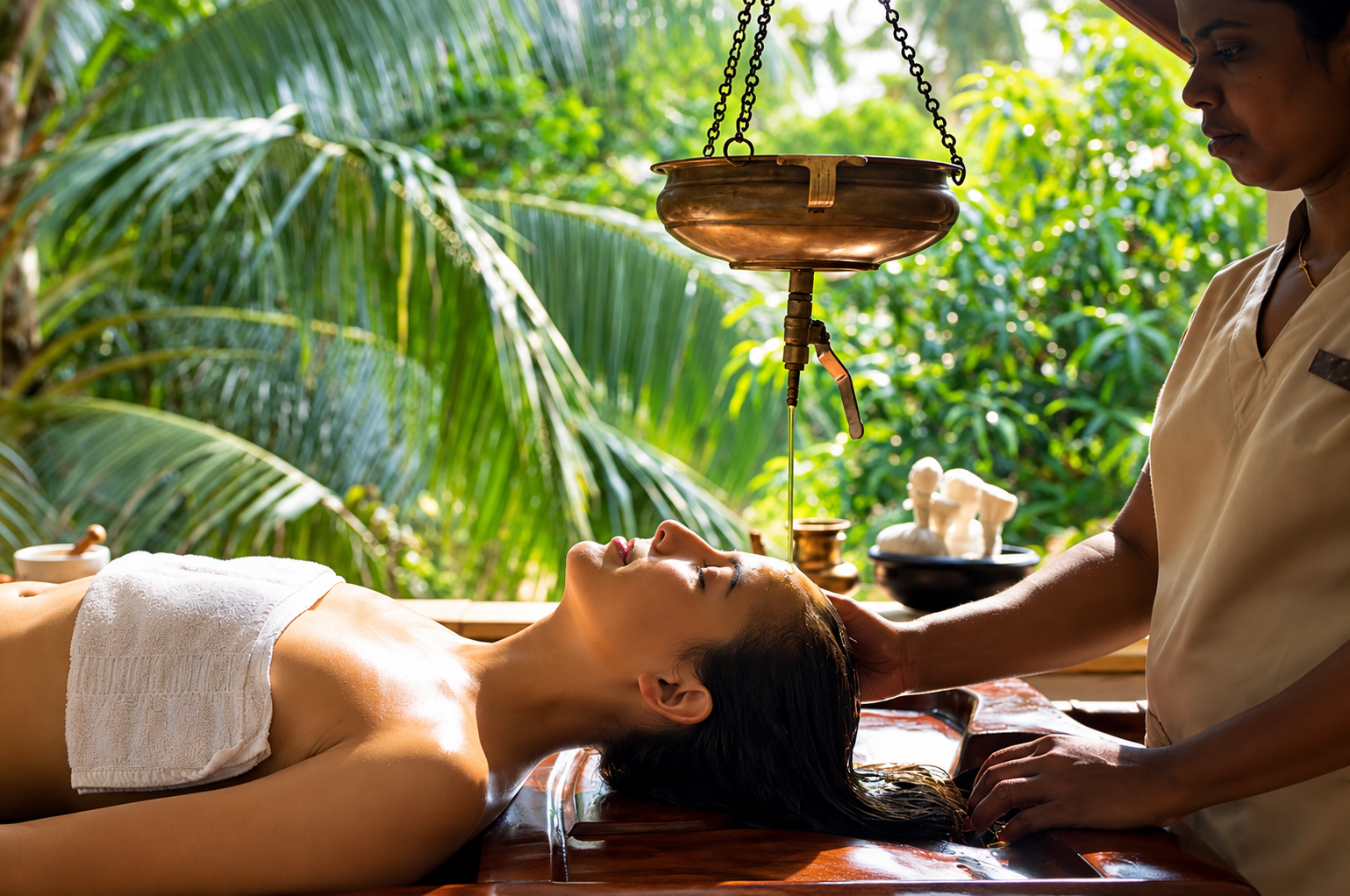 Medicinal plant garden at Aroma Ayurvedic Avenue